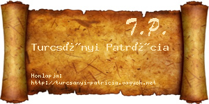 Turcsányi Patrícia névjegykártya
